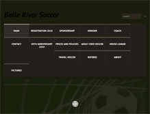 Tablet Screenshot of belleriversoccer.com